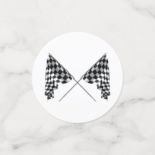 Drapeaux À damiers Confetti (Petit recto)