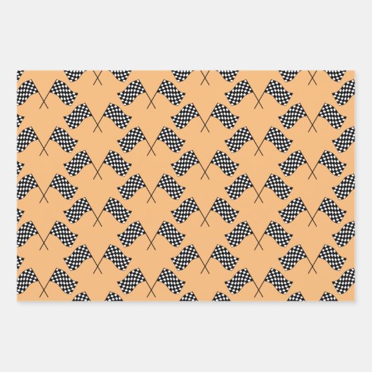 Drapeaux À damiers Drapeaux de conception Feuilles (Devant 3)