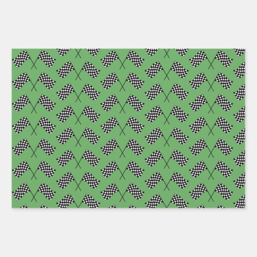 Drapeaux À damiers Drapeaux de conception Feuilles (Devant 2)