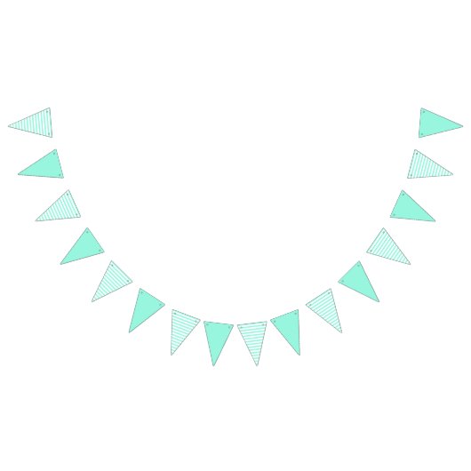 Drapeaux à rayures turquoises et blanches (Tout)