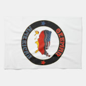 Drapeaux allemands américains Serviettes de cuisin (Horizontal)