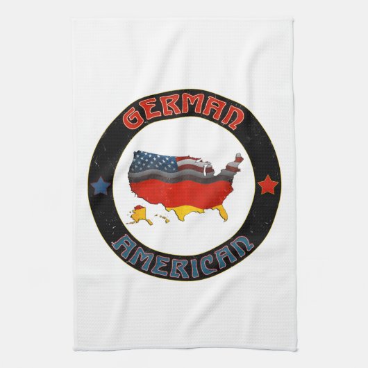 Drapeaux allemands américains Serviettes de cuisin (Vertical)