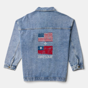 Drapeaux Américain + Taïwanais Étonnant Usa Et Taï