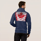 Drapeaux américains et canadiens sweat - shirt à c (Dos entier)