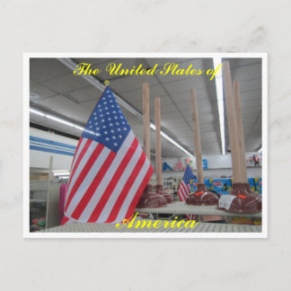 Drapeaux américains n'plungers carte postale