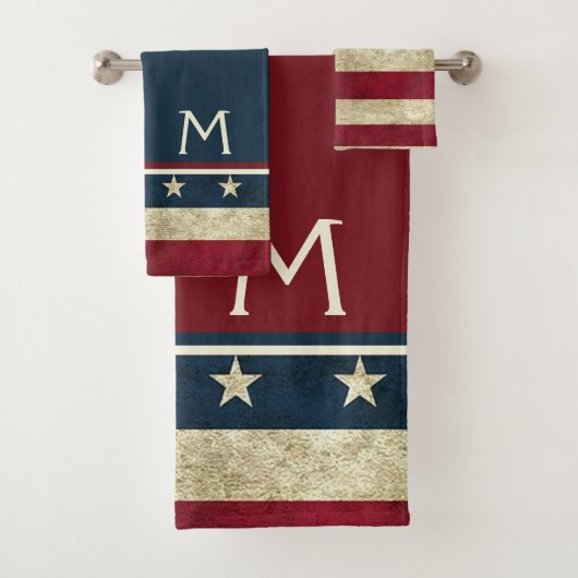 Drapeaux américains rustiques de pays patriotique (En situation)