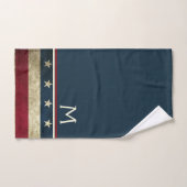 Drapeaux américains rustiques de pays patriotique (Serviette à main)
