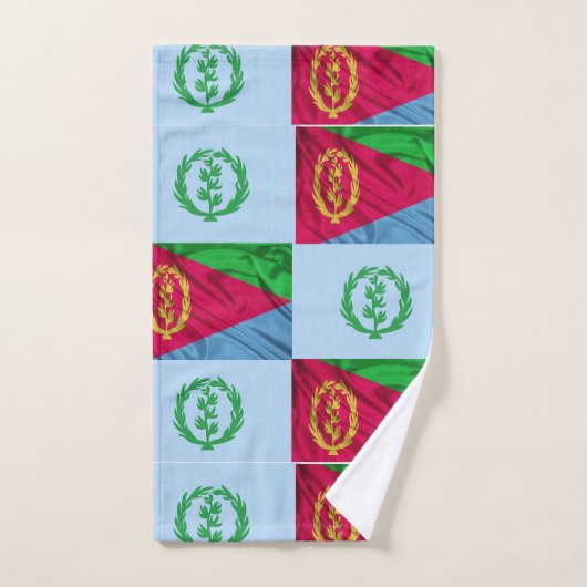 Drapeaux anciens et nouveaux de l'Érythrée (Serviette à main)