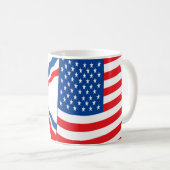 Drapeaux assyriens américains Mug (Devant droit)