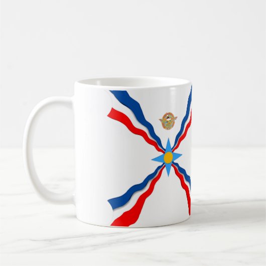 Drapeaux assyriens américains Mug (Gauche)