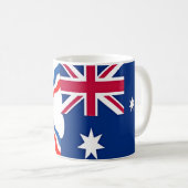Drapeaux australiens assyriens Mug (Devant droit)