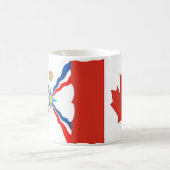 Drapeaux canadiens assyriens Mug (Centre)