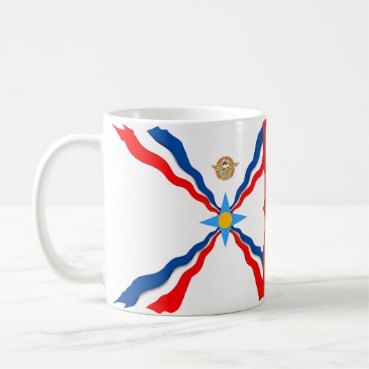 Drapeaux canadiens assyriens Mug (Gauche)
