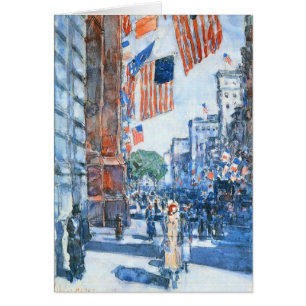 Drapeaux Cinquième Avenue par Childe Hassam, Art V