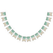 Drapeaux de Baby shower de plage Turquoise moderne (Tout)