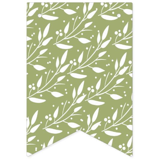 Drapeaux de Baby shower du renard boisé (Premier drapeau)