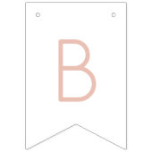 Drapeaux de Baby shower solaire Boho rose (Troisième drapeau)