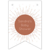 Drapeaux de Baby shower solaire en terre cuite Boh (Deuxième drapeau)