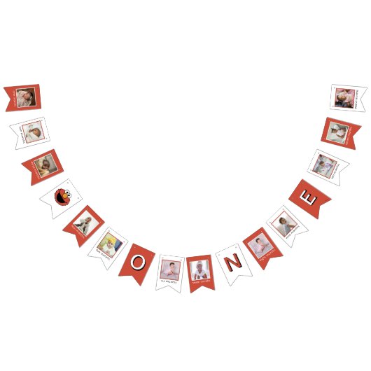 Drapeaux de banderole d'anniversaire Elmo de 1ère (Tout)