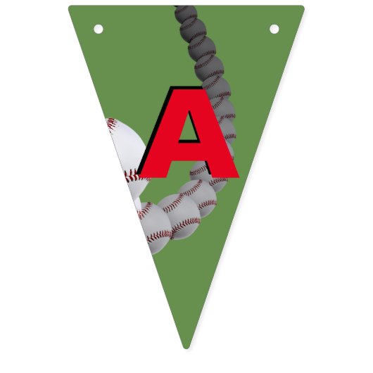 DRAPEAUX de bannière d'anniversaire de base-ball (Deuxième drapeau)