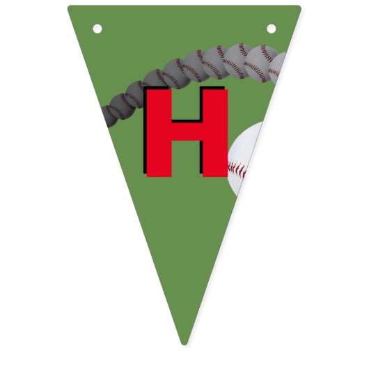 DRAPEAUX de bannière d'anniversaire de base-ball (Premier drapeau)