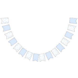 Drapeaux de bébés shower nuages bleu clair garçon