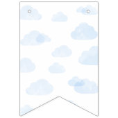 Drapeaux de bébés shower nuages bleu clair garçon (Troisième drapeau)