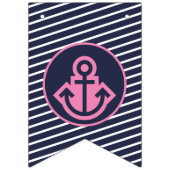 Drapeaux de brassage marine et bleu rose (Troisième drapeau)