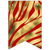 Drapeaux de Bunch Zèbre Rouge et Or (Deuxième drapeau)