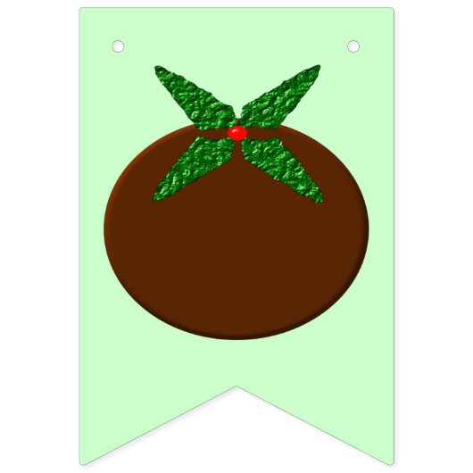 Drapeaux de Bunding Pudding de Noël (Deuxième drapeau)