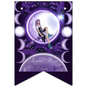 Drapeaux de Buntage d'enfants de lune violette (Premier drapeau)