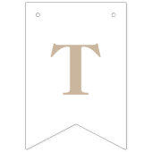 Drapeaux de bunting à nœud illustré - Beige (Deuxième drapeau)