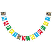 Drapeaux de Bunting Anniversaire avec Happy Cat Pa (Tout)