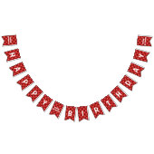 Drapeaux de Bunting Anniversaire Or Red Diamonds T (Tout)
