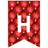 Drapeaux de Bunting Anniversaire Or Red Diamonds T (Deuxième drapeau)