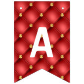 Drapeaux de Bunting Anniversaire Or Red Diamonds T (Troisième drapeau)