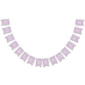 Drapeaux de Bunting Baptism de Croix Blanche Viole (Tout)