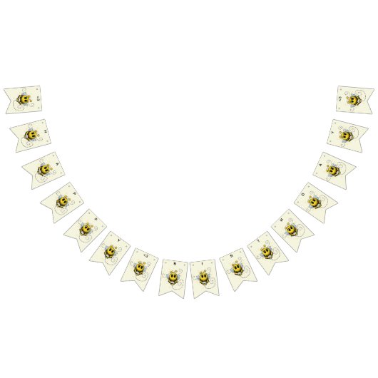 Drapeaux de Bunting d'abeilles (Tout)