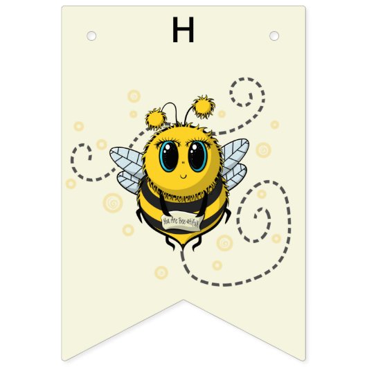 Drapeaux de Bunting d'abeilles (Deuxième drapeau)