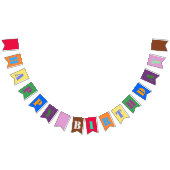 Drapeaux de Bunting de fête d'anniversaire multico (Tout)