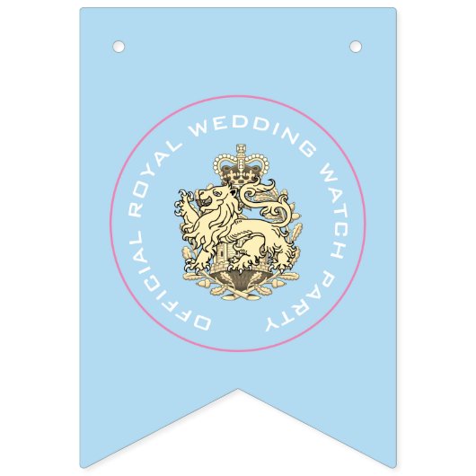 Drapeaux de Bunting de la fête du Mariage royal of (Premier drapeau)