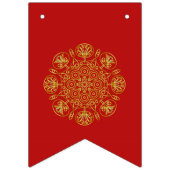 Drapeaux de Bunting d'inspiration arabe rouge et o (Deuxième drapeau)