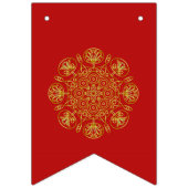 Drapeaux de Bunting d'inspiration arabe rouge et o (Premier drapeau)