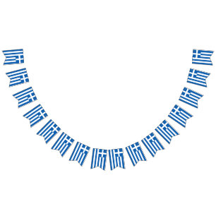 Drapeaux de Bunting Grèce