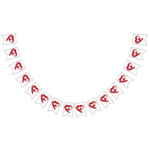 Drapeaux de Bunting Love Canada