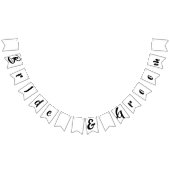 DRAPEAUX DE BUNTING MARIAGE de mariée et de chambr (Tout)