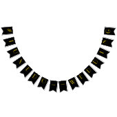 Drapeaux de Bunting Mariage Gatsby noir et or des  (Tout)