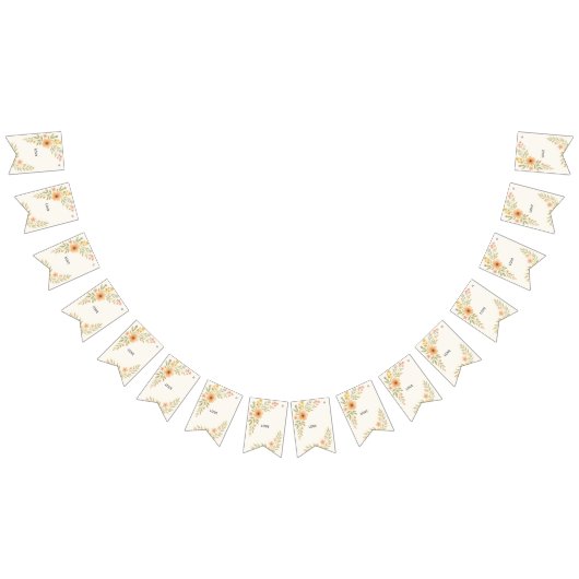 Drapeaux de Bunting Mariage Rustique Fleur sauvage (Tout)