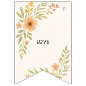 Drapeaux de Bunting Mariage Rustique Fleur sauvage (Premier drapeau)