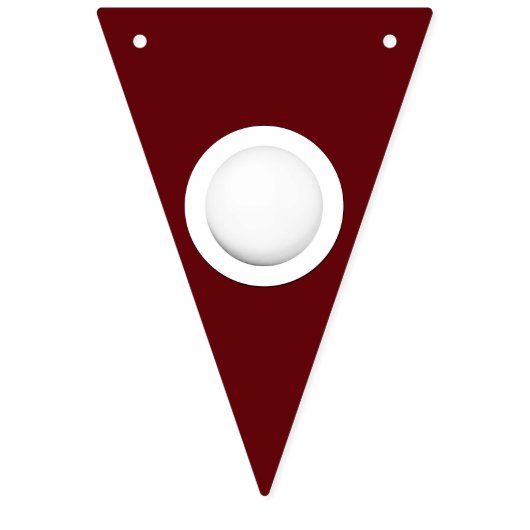 Drapeaux de Bunting Maroon de l'équipe de crosse (Deuxième drapeau)